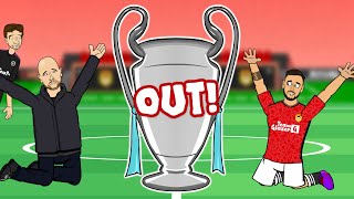 😂MAN UTD ARE OUT OF EUROPE😂 01 vs Bayern Parody Goals Highlights Champions League 2023 [upl. by Deloris]