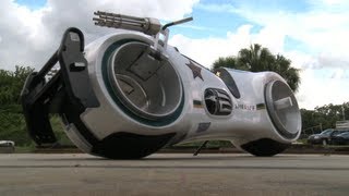 Take a ride on a real Tron bike [upl. by Janis]