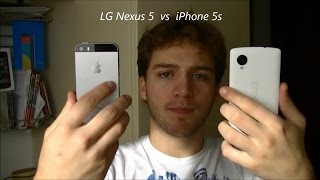 LG Nexus 5 vs iPhone 5s ita da EsperienzaMobile [upl. by Lemart]