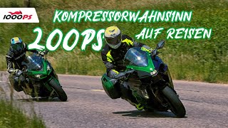 Reisen statt Rasen  Kawasaki Ninja H2 SX SE und Ninja 1000 SX im Test 2023 [upl. by Yma848]