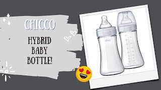 Best Baby Bottle  Chicco Hybrid Baby Bottle  GLASS amp PLASTIC [upl. by Los231]