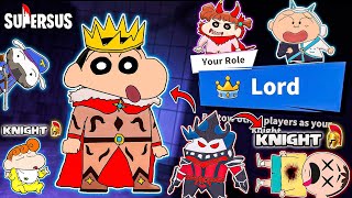 Shinchan became lord in super sus and made knights 😱🔥  Shinchan playing among us 3d 😂  funny game [upl. by Stanford518]