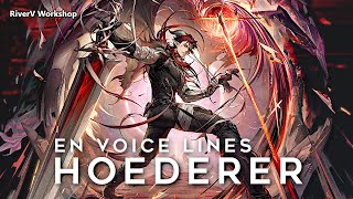 Hoederer EN Voice Lines  Arknights明日方舟 ヘドリー 英語ボイス集 [upl. by Gnek]