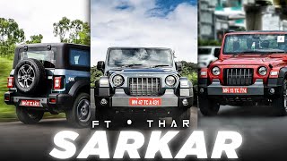 SARKAR FT THAR EDIT 🔥  Mahindra Thar WhatsApp Status  Thar Status  Sarkar Song Status [upl. by Yesteb]