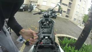 Bandit 650N  Instalando o Filtro KampN [upl. by Cogn]