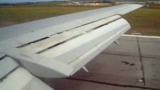 Kulula B737400 Landing at GRJ George from Johannesburg South Africa HARD LANDING [upl. by Gilead]