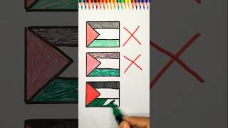 Palestine 🇵🇸 VS 🇮🇱 Israel flag drawingpalestinetrendingisraelshorts [upl. by Eadrahc397]