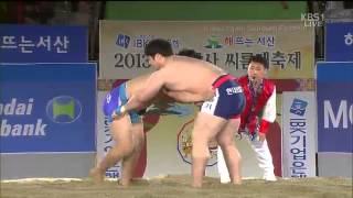 2013 천하장사 씨름대회 KBS1방영 20131117 [upl. by Rodolfo]