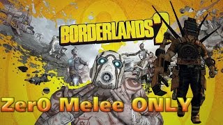 Borderlands 2  Hyperius the Invincible Zer0 melee solo in 5 minutes wo lawamporder PC postpatch HD [upl. by Delija]