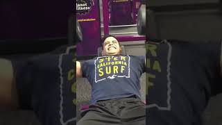 Lunk alarm going off at a planet fitness gym😭🏋️‍♂️ gym alarm lunkalarm [upl. by Aicela]