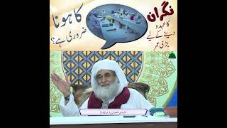 Kia Nigrani K Ohdy K Liye Bari Umar Ka Hona Zaruri hai  Maulana Ilyas Qadri  Malfooz E Attar [upl. by Dat673]