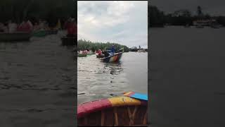 Coracle ride at Vietnam 🌊⛵️🏝️ coracleride boat vietnam funride funnyshorts enjoylife [upl. by Melitta]