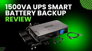 Tripp Lite SMART 1500LCD 1500VA UPS Smart Battery Backup Review [upl. by Peugia]