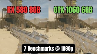 RX 580 VS GTX 1060  1080P  2024  7 BENCHMARKS [upl. by Anitnemelc]