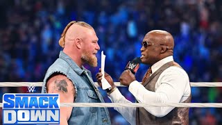 WWE July 112024  Brock Lesnar Vs Bobby Lashley  SmackDown Live Full Match [upl. by Wilkie]