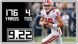 Trevor Lawrence Full Highlights Clemson vs Georgia Tech  92218  176 Yards 4 TDs [upl. by Grimbal35]