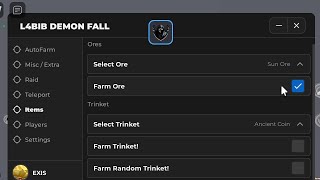Op demonfall script Autofarm trinket script in comment section [upl. by Lew]