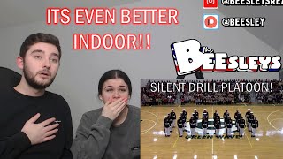 BRITISH COUPLE REACTS  US MARINE CORPS SILENT DRILL PLATOON INDOOR VERSION [upl. by Geof]