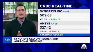 Synopsys CEO talks 35 billion Ansys deal [upl. by Ynaffet]