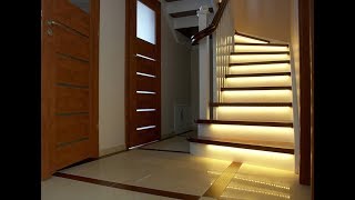 Motion Activated LED Stair Lights  Installation Guide For DIY Home Projects [upl. by Eamaj672]