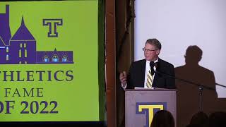 Scott Growney  2022 Trinity Athletics Hall of Fame Speech [upl. by Yelsnik360]