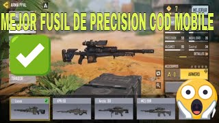 Cual es el fusil de precisión en call of duty mobile mejor fusil de Cod Mobile [upl. by Dnalon]