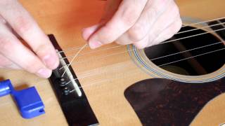 How to Change an Acoustic Guitar String EASY [upl. by Colpin887]