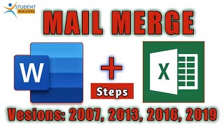 Mail Merge in Word  Mail Merge in Excel  Mail Merge Step by Step in Hindi  Dhanju Sir [upl. by Renferd]