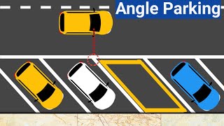 Angle ParkingHow to Park at 45 degrees Parking tips parking drivingtips carparking [upl. by Leontine]