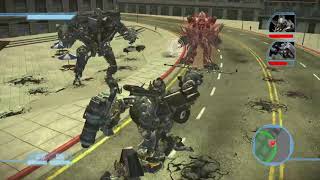 Transformers the game Ironhide vs Blackout and Starscream [upl. by Nnylyram636]