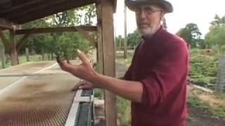 Rotary composter and flowthrough worm bin for mass composting [upl. by Heyward]