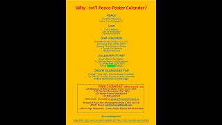 The Final Peace Poster Calendar and PP Related Informational Material PPT 112024 [upl. by Grekin]