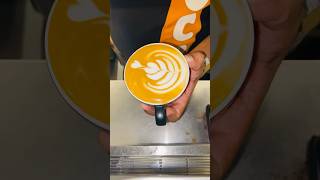 Tulip 🌹Latte Art  Coffee Art baristalife art latteart baristadaily shortsviral [upl. by Merilyn]