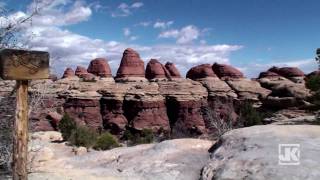 Jeep Wrangler Off Road on Elephant Hill Trail in Canyonlands MOAB [upl. by Alfonso]