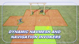 Fully Dynamic NavMesh And Navigation Invokers UNREAL ENGINE [upl. by Tonia937]