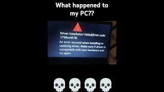 WHATS HAPPENED TO MY PC win10 virus windows10 win11 error windows10error [upl. by Awad746]