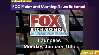 Fox Richmond Morning News Rehearsal [upl. by Nywled]