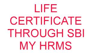 LIFE CERTIFICATE SBI MY HRMS SE KAISE BHARE [upl. by Ellehcam]