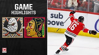 Anaheim Ducks vs Chicago Blackhawks  Full Game Highlights  CHSN Blackhawks [upl. by Nilson]