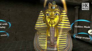 Tutankhamuns Golden Death Mask Shot in King Tut Virtual [upl. by Haelem274]