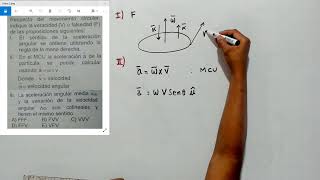 MOVIMIENTO CIRCUNFERENCIAL MCU Y MCUV  CEPREUNI  Problema 16 [upl. by Anelec]