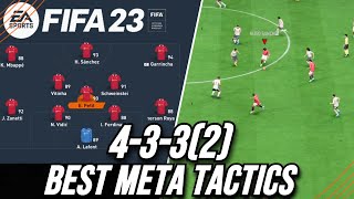 FIFA 23 BEST META 4332 CUSTOM TACTICS  Best Custom Tactics Post Patch [upl. by Kippie]