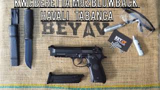 KWC Beretta M92 Blowback 45mm CO2 Havalı Tabanca [upl. by Liryc566]