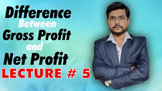 Difference between net Profit and Gross profit  CFA  Accounting  BBA  Commerce online Hindi [upl. by Latin]