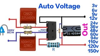 convert 220v ac to 3V 6V 12V 24V 48V 60V 110V 130V DC Led driver multi output converter [upl. by Sperry340]