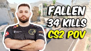 FalleN 34 Kills wyuurihampGuerri Dust2 FACEIT Ranked  Sep 02 2024  CS2 POV [upl. by Vey]