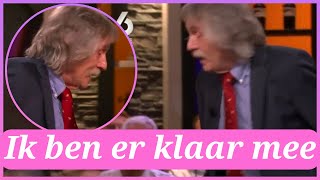 Johan Derksen vertrekt woedend tijdens uitzending Vandaag Inside quotIk ben er klaar meequot [upl. by Leirud]