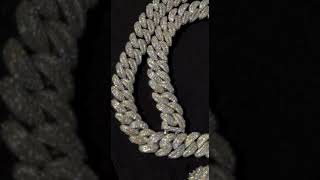 I SPENT 1400 ON THIS MOISSANITE CHAIN AND NECKLACE COMBO THIS IS WHAT IT LOOKS LIKE [upl. by Rodenhouse]