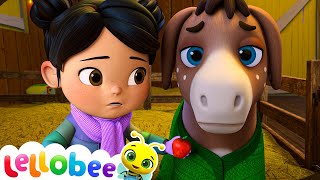 Little Donkey Silent Night 🍯 Lellobee Kids Songs amp Cartoons Sing and Dance [upl. by Deeas636]