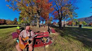 Playing blessings at the beautiful park in Palmerton PA enjoying sunshine fall foliage amp good vibes [upl. by Sorci539]